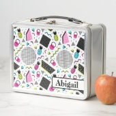 パイナップルと幾何学模様 メタルランチボックス (インサイチュ)