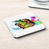 パイナップルと波 コースター (左側)