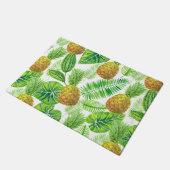 パイナップルと熱帯葉の ドアマット (アングル)