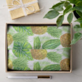 パイナップルと熱帯葉の 薄葉紙 (ギフト)