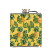パイナップルと熱帯葉金ゴールド フラスク (裏面)