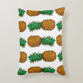 パイナップルと葉。トロピ付きシームレスパターン アクセントクッション (正面(垂直))
