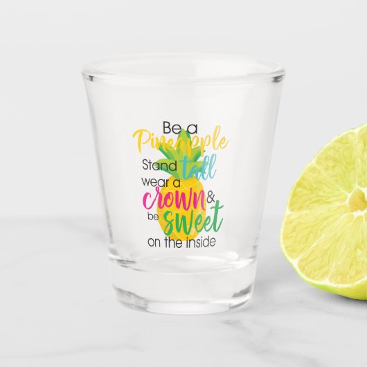 パイナップルになる ショットグラス (正面)