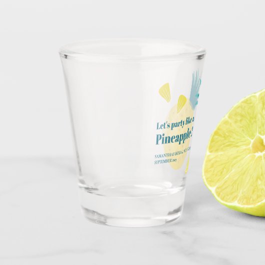 パイナップルのようにパーティーしよう ショットグラス (左)