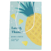 パイナップルのようにパーティーしよう ミディアムペーパーバッグ (裏面)