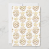 パイナップルのようにパーティー 25周年結婚記念日 招待状 (裏面)