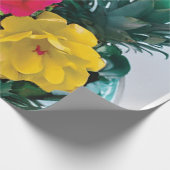 パイナップルのアクセントを持つデジタルラッピング紙 ラッピングペーパー (角)