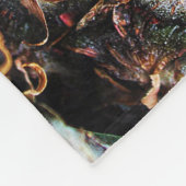 パイナップルのエキゾチックなジューシーで自然 フリースブランケット (角)