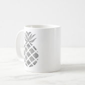 パイナップルのグレー コーヒーマグカップ (正面左)