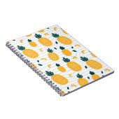 パイナップルのシームレスなパターン ノートブック (右側)