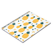 パイナップルのシームレスなパターン ノートブック (左側)