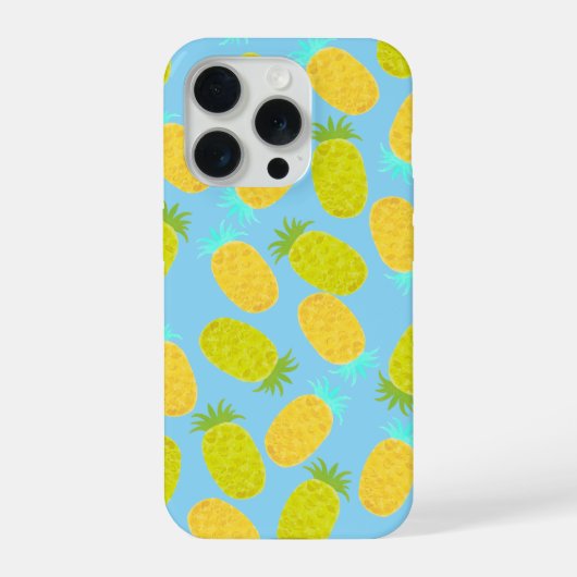 パイナップルのデザイン iPhoneケース (裏面)