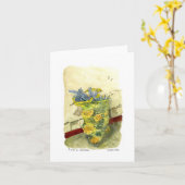 パイナップルのバッグ、オールドハバナ、キューバ カード (黄色い花)