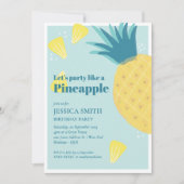 パイナップルのパーティーパーティーみたいにしよう 招待状 (正面)