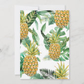 パイナップルのブライダルシャワーの招待状 招待状 (裏面)