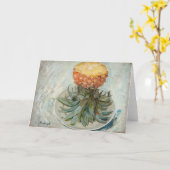 パイナップルのプレート | タデウスマコフスキー カード (黄色い花)