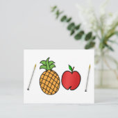 パイナップルのペン ポストカード (スタンド正面)