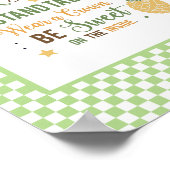 パイナップルのワードアートである ポスター (角)