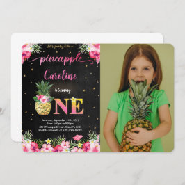 パイナップルの写真招待状 招待状
