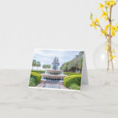 パイナップルの噴水空白の – 折り畳みカード カード (黄色い花)