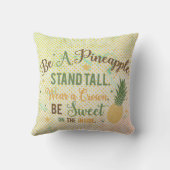 パイナップルの引用文感動的だ クッション (裏面)