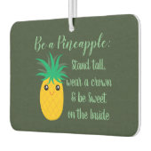 パイナップルの感動的引用文だ カーエアーフレッシュナー (左)