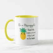 パイナップルの感動的引用文だ マグカップ (左)