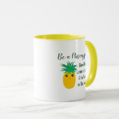 パイナップルの感動的引用文だ マグカップ (正面右)