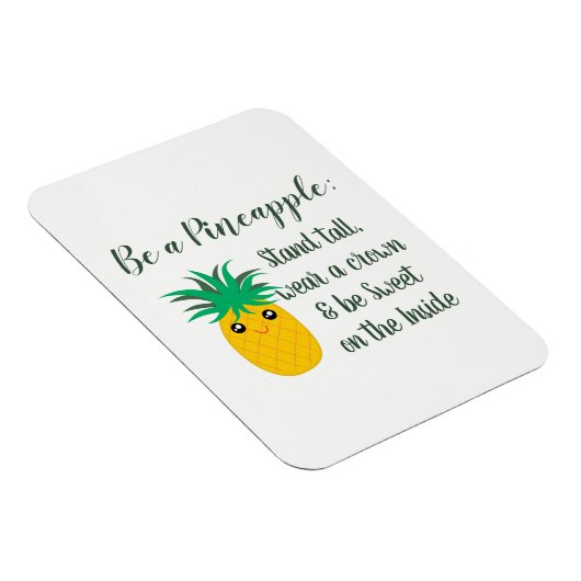パイナップルの感動的引用文だ マグネット (右側)