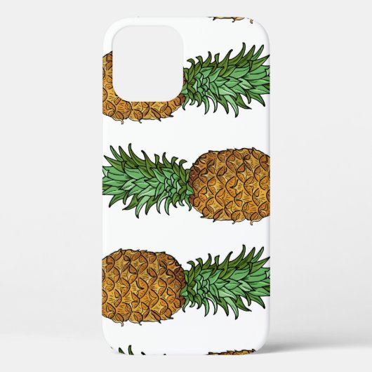 パイナップルの明るさ：夏の熱帯イラストレーション Case-Mate iPhoneケース (裏面)