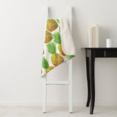 パイナップルの水彩模様 シェルパブランケット (インサイチュ)