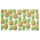 パイナップルの水彩模様 枕カバー (正面左)