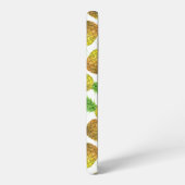 パイナップルの水彩模様 SAMSUNG GALAXYケース (左側面)