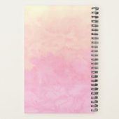 パイナップルの水感動的色のタイポグラフィである プランナー手帳 (裏面)