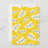 パイナップルの熱帯の誕生日のようなパーティー 招待状 (裏面)