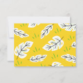 パイナップルの熱帯の誕生日のような感謝していパーティー 招待状 (裏面)