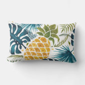 パイナップルの熱帯パーム葉 ランバークッション (正面)