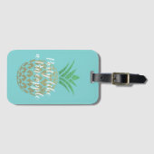 パイナップルの熱帯旅行のようなパーティー ラゲッジタグ (正面横)