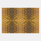 パイナップルの皮のテクスチャ ラッピングペーパーシート (正面)
