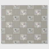 パイナップルの目、トロピカルロマンスギフトラップ ラッピングペーパー (フラット)