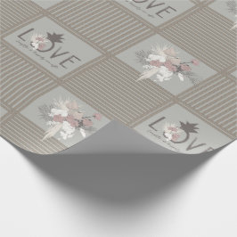 パイナップルの目、トロピカルロマンスギフトラップ ラッピングペーパー