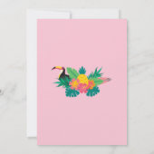 パイナップルの結婚前お披露目パーティー招待状　トロピカルパーティー 招待状 (裏面)