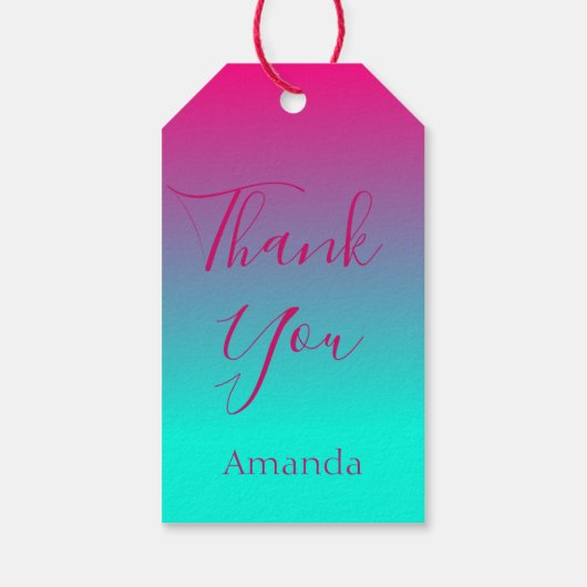 パイナップルの美しい引用文になる ギフトタグ (裏面)