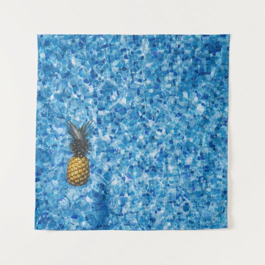 パイナップルの航空体撮影 タペストリー (正面)