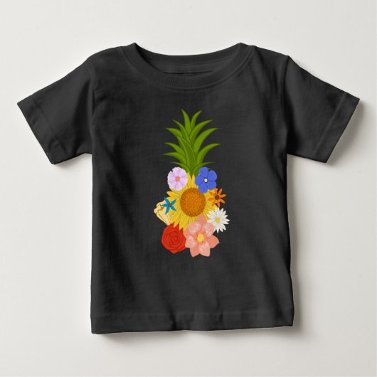 パイナップルの花 ベビーTシャツ (正面)