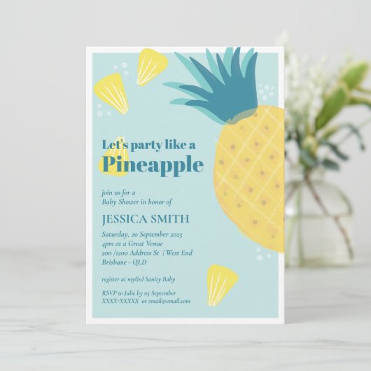 パイナップルの赤ちゃんパーティーのように 招待状 (スタンド正面)