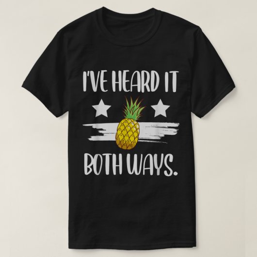 パイナップルの面白い引用デザイン Tシャツ (デザイン正面)