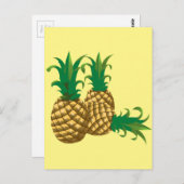 パイナップルの3個の果実 ポストカード (正面/裏面)