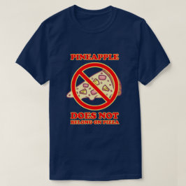 パイナップルはピザに属さない Tシャツ