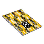 パイナップルはモノグラム|のジグザグに進みます ノートブック (右側)